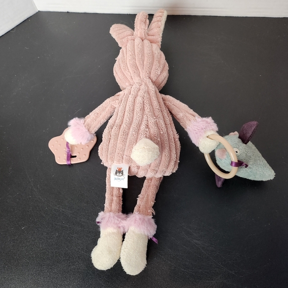 JellyCat 14" Cordy Roy Pink Bunny Rabbit Plush Corduroy Baby Activity Toy Infant - Picture 6 of 7